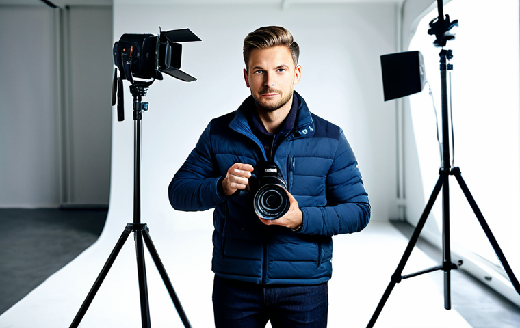 Professional Photographer**
"A professional photographer, fully clothed in appropriate attire, holding a camera in a modern studio setting. Focused, well-lit environment. Safe for work, appropriate content, modest clothing, perfect anatomy, natural proportions, high quality, professional."
**