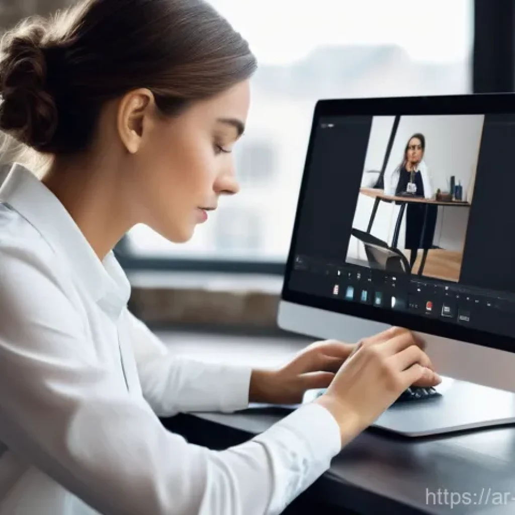 사진 자격증 취득 후 업계 동향 파악 방법 - **Prompt 1: "A professional photographer in her creative studio, late 20s, with a modern, stylish ap...